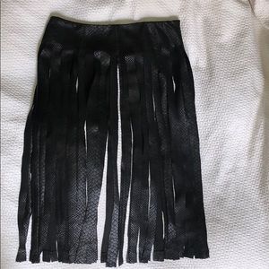 Dolls Kill -Olivaceous faux snakeskin pencil skirt